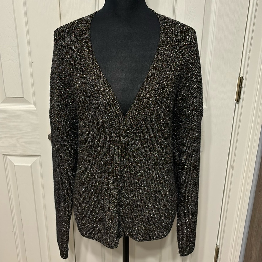 Melrose and Market Metallic Sweater
